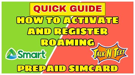 how to roam on smart buddy sim card|How to Activate Your Smart Prepaid an.